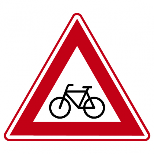 RVV Verkeersbord – J24 Vooraanduiding oversteekplaats (brom-)fietsers