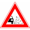 RVV Verkeersbord – J25 Vooraanduiding losliggende stenen