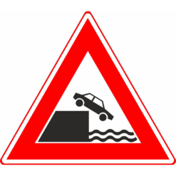 RVV Verkeersbord – J26 Vooraanduiding kade of rivieroever
