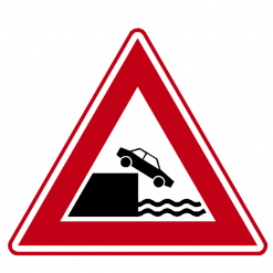 RVV Verkeersbord – J26 Vooraanduiding kade of rivieroever