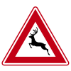 RVV Verkeersbord – J27 Vooraanduiding groot wild
