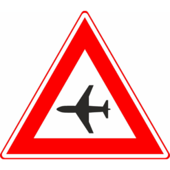 RVV Verkeersbord – J30 Vooraanduiding laagvliegende vliegtuigen