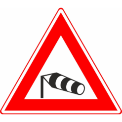 RVV Verkeersbord – J31 Vooraanduiding zijwind