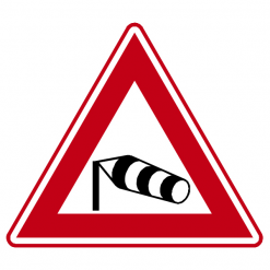 RVV Verkeersbord – J31 Vooraanduiding zijwind