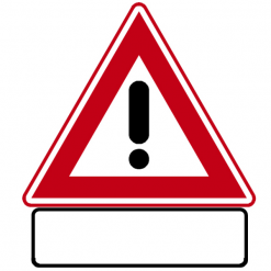 RVV Verkeersbord – J37 Vooraanduiding gevaar