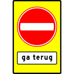 RVV Verkeersbord - C02 - 0B705f Verboden in te rijden