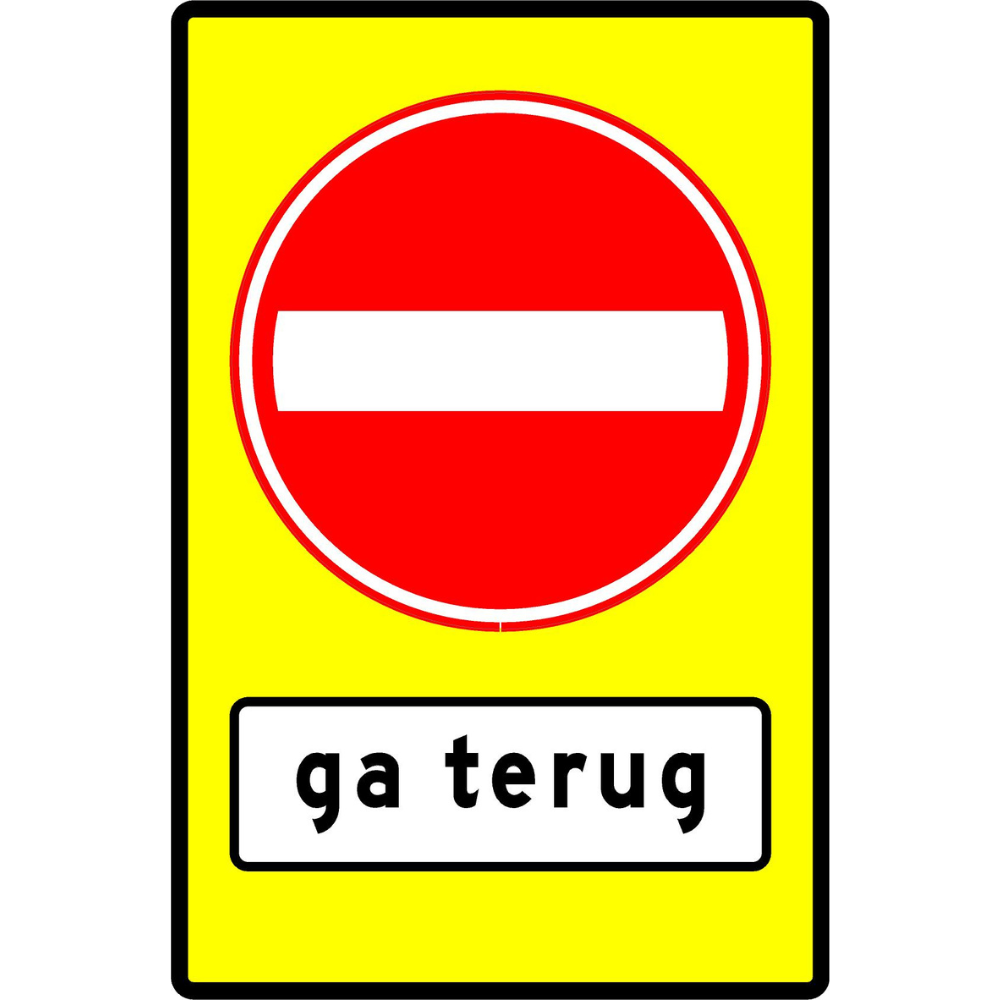 RVV Verkeersbord - C02 - 0B705f Verboden in te rijden