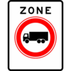 RVV Verkeersbord – C07-ZB Gesloten voor vrachtauto's