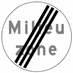 RVV Verkeersbord – C22B Einde milieuzone