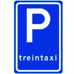 RVV Verkeersbord - E08-H Parkeerplaats treintaxi