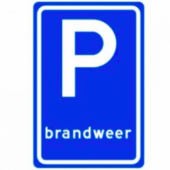 RVV Verkeersbord – E08-J Parkeerplaats brandweer