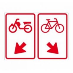 RVV Verkeersbord – D105 Verplichte rijrichting voor (Brom-)fietsers 