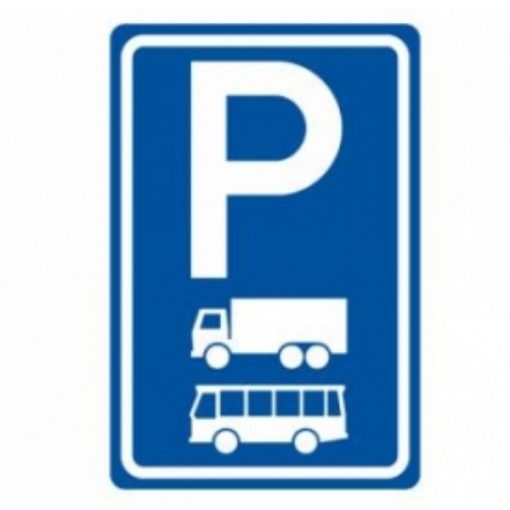 E08-A Parkeerplaats vrachtwagens en bussen