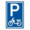 E08-E Parkeerplaats bromfietsen en scooters