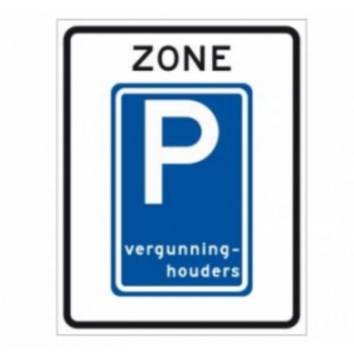RVV Verkeersbord – E09-ZB Parkeerzone vergunninghouders