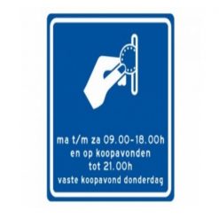 RVV Verkeersbord – E103 Betaald parkeren met muntgeld