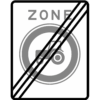 RVV Verkeersbord - C08-ZE einde geslotenverklaring voor tractors