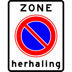 RVV Verkeersbord – E01-ZBH herhaling parkeerzone