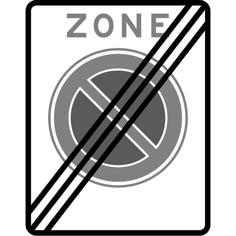 RVV Verkeersbord – E01-ZE Zone parkeerverbod