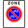 RVV Verkeersbord – E03-ZB parkeerverbod voor (brom-)fietsers