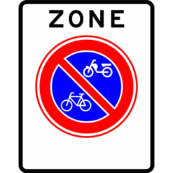 RVV Verkeersbord – E03-ZB parkeerverbod voor (brom-)fietsers
