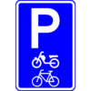 RVV Verkeersbord – E08-G Parkeerplaats fietsen en brommers