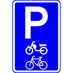 RVV Verkeersbord – E08-G Parkeerplaats fietsen en brommers