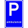 RVV Verkeersbord – E08-K Parkeerplaats ambulance