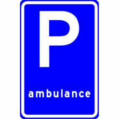 RVV Verkeersbord – E08-K Parkeerplaats ambulance