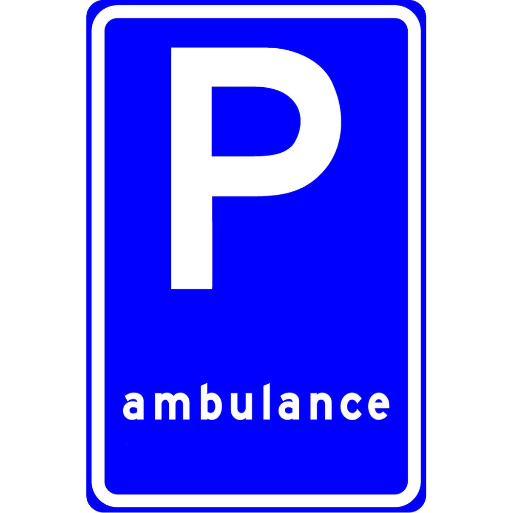 RVV Verkeersbord – E08-K Parkeerplaats ambulance