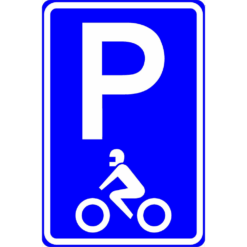 RVV Verkeersbord – E08-M Parkeerplaats motoren
