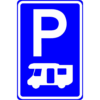 RVV Verkeersbord – E08-N Parkeerplaats campers
