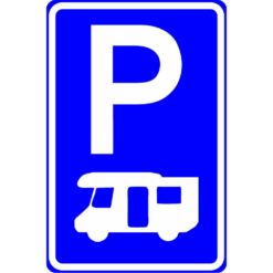 RVV Verkeersbord – E08-N Parkeerplaats campers