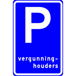 RVV Verkeersbord – E09 Parkeerplaats vergunninghouders