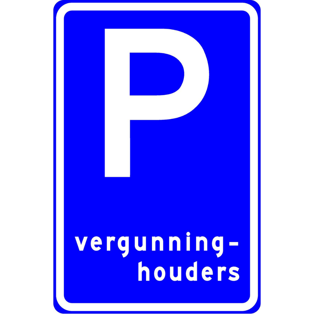 RVV Verkeersbord – E09 Parkeerplaats vergunninghouders
