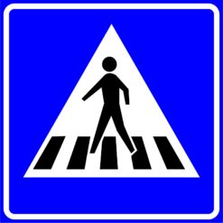 RVV Verkeersbord - L02 Voetgangers oversteekplaats / zebrapad