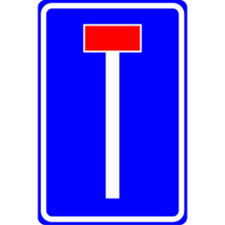 RVV Verkeersbord - L08 Doodlopende weg