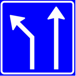 RVV Verkeersbord - L04-2 Pijlbord voorsorteren