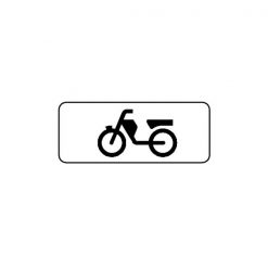 RVV Verkeersbord – OB03 Geldt alleen voor bromfietsers
