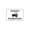 RVV Verkeersbord – OB101 Inhalen tractoren toegestaan.