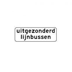 RVV Verkeersbord – OB104 uitgezonderd lijnbussen