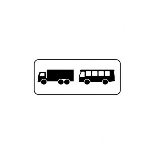 RVV Verkeersbord – OB13 Geldt alleen voor vrachtauto's en bussen