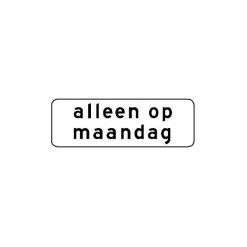 RVV Verkeersbord – OB202P Geldt alleen voor periode