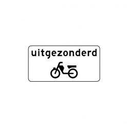 RVV Verkeersbord – OB53 Uitgezonderd bromfietsers