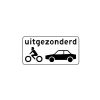RVV Verkeersbord – OB57 Uitgezonderd motoren en auto's