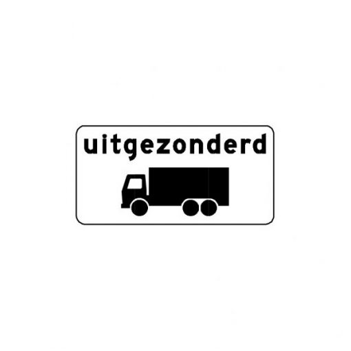 RVV Verkeersbord – OB61 Uitgezonderd vrachtauto's