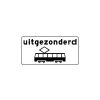RVV Verkeersbord – OB64 Uitgezonderd tram