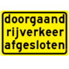 "Doorgaand rijverkeer afgesloten"