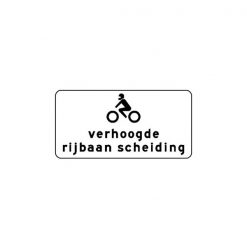 RVV Verkeersbord – OB313 Verhoogde rijbaan scheiding
