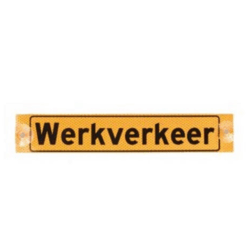 Zuignapbord 'Werkverkeer'